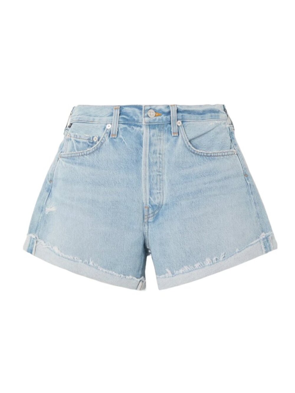 Citizens Of Humanity Annabelle distressed organic denim shorts